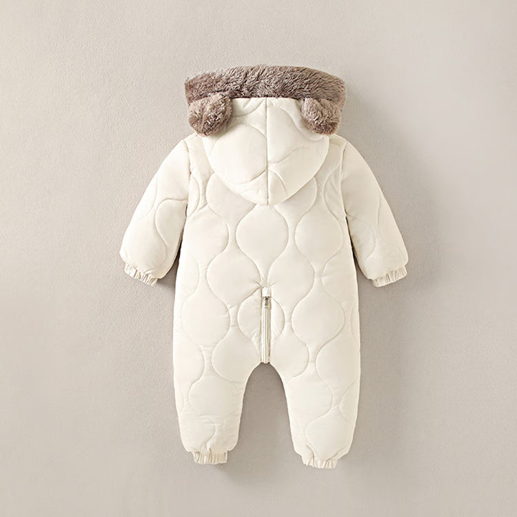 Newborn Baby Girl Clothes, Baby Boy Jumpsuit: Winter Snowsuit with Plus Velvet, Thick 0-3 Years Romper Overalls Toddler