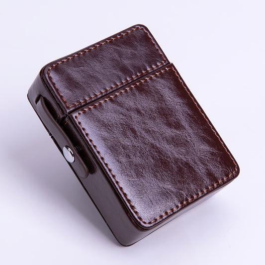Pocket Leather Cigarette Case – Waterproof Smoking Tools & Accessories for Men
